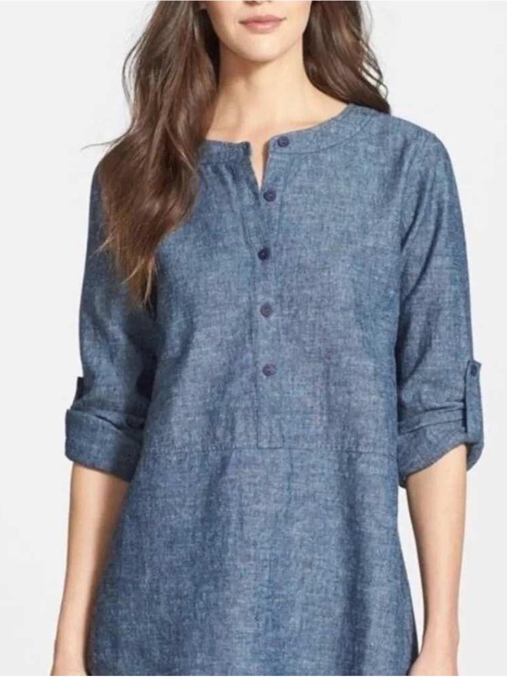 Eileen Fisher Roll Sleeve Tunic